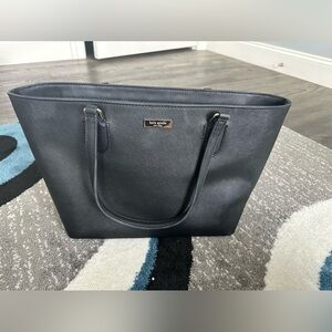 Kate Spade Black Leather Saffiano Tote Shoulder Bag
